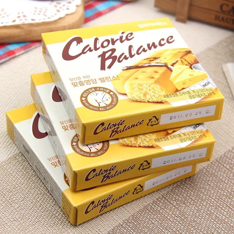 Импортировано из Южной Кореи Haitai Заменитель еды Сытость Сжатое печенье Сыр Сырное печенье Закуска Сумка для переноски на завтрак 76 г