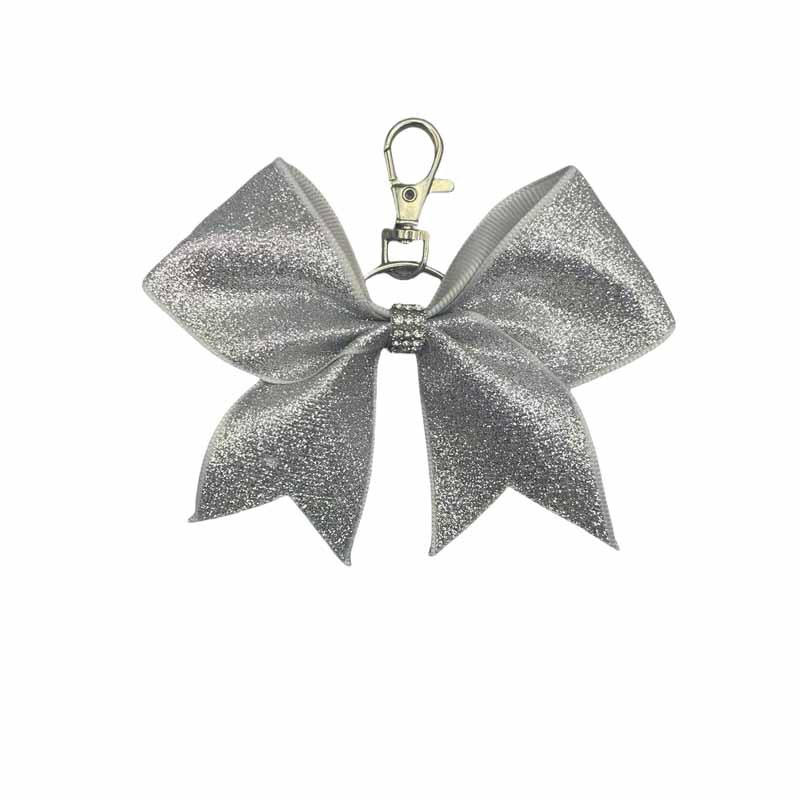 Nuevo estilo de moda transfronteriza arco de cuero brillante llavero colgante personalidad diamante de amigas bolsas colgantes regalos