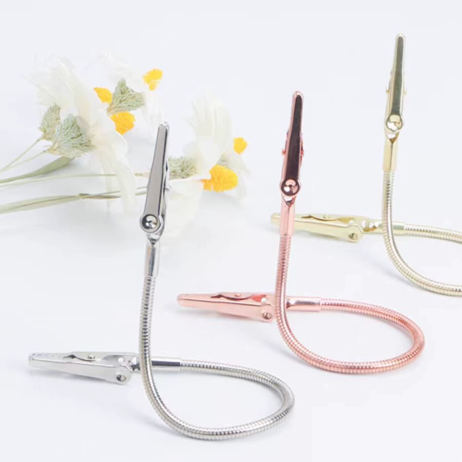 Многофункциональный шланг, двусторонний зажим в виде крокодила, зажим для спирали от комаров, зажим для визитных карточек, зажим для знака, зажим для фото, сообщения, цвет поверхности яркий