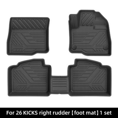 Suitable for 26 models of KICKS right-hand drive cars, special TPE floor mats, trunk mat, and seat back cushion (Modelə uyğun ayaqaltı) - 26-models-of-kicks-right-hand-drive-single-layer-floor-mats-w260700600
