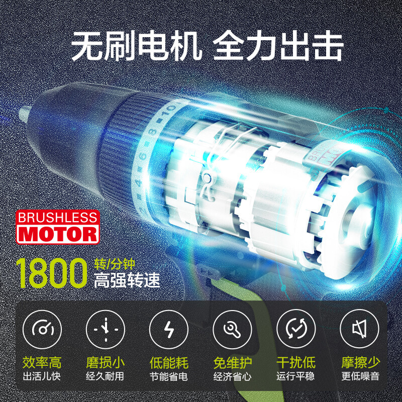 WIX 20V taladro de mano sin escobillas WE212 taladro de pistola de batería de litio destornillador eléctrico multifunción WE2