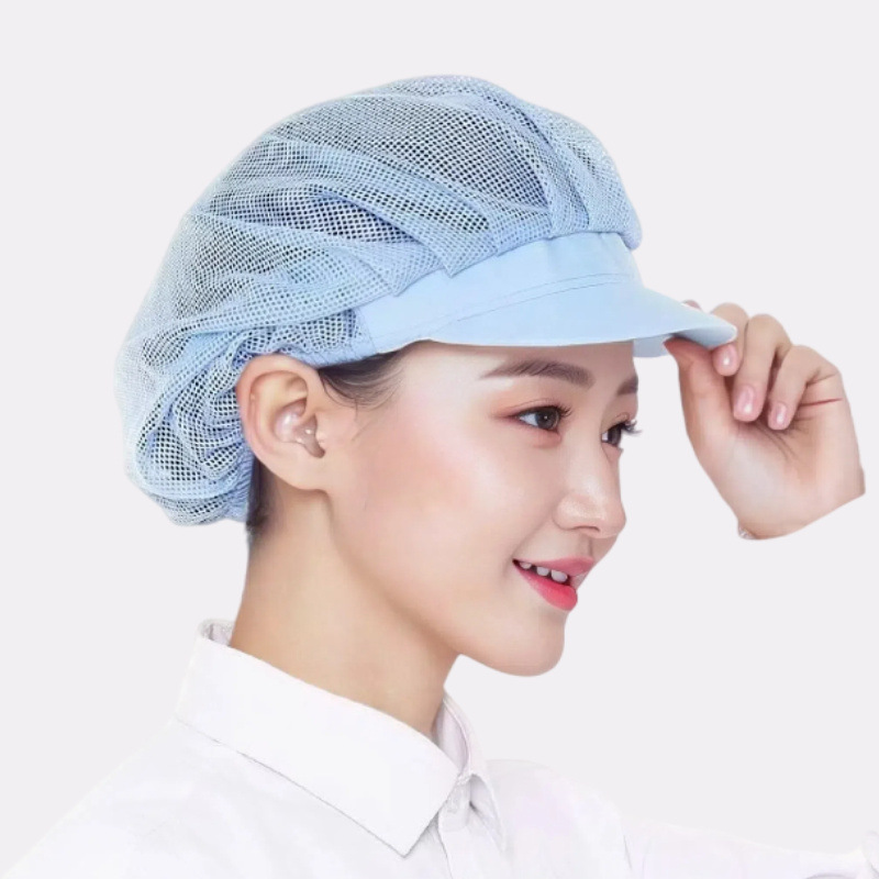 Sombrero de taller de alimentos respirable a prueba de humo de aceite sombrero de cocina sombrero de cocinera sombrero de cocinera sombrero de trabajo