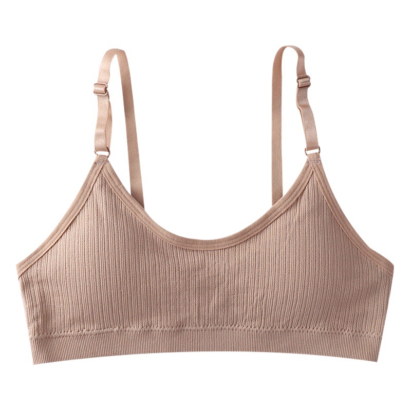 Sin costuras camisola interior chaleco envuelto pecho elástico correa de hombro ajustable inalámbrico sexy espalda sujetador transfronterizo image 1