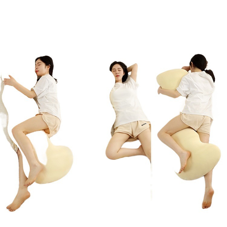 冰丝女生睡觉抱枕夹腿床上孕妇侧睡凉感可拆洗枕头长条枕夏季|undefined