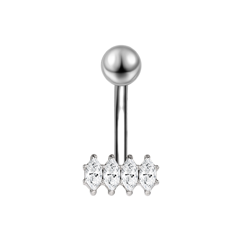 Pointed titanium steel lip stud product view