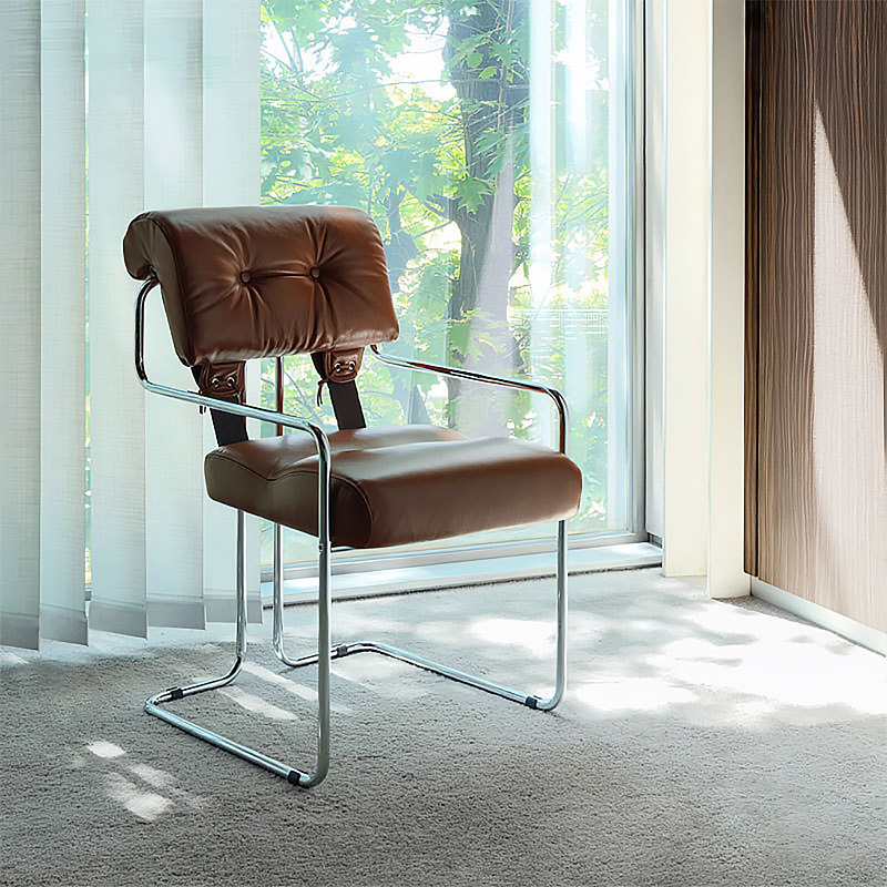 Turkmen Chair, Light Luxury Leather Upholstered Dining Chair, Company Staff Business Negotiation Conference Chair, Home Dining Table Chair, Genuine Leather Turkmen Chair, Light Luxury Leather Upholstered Dining Chair, Company Staff Business Negotiation Conference Chair, Home Dining Table Chair, Genuine Leather