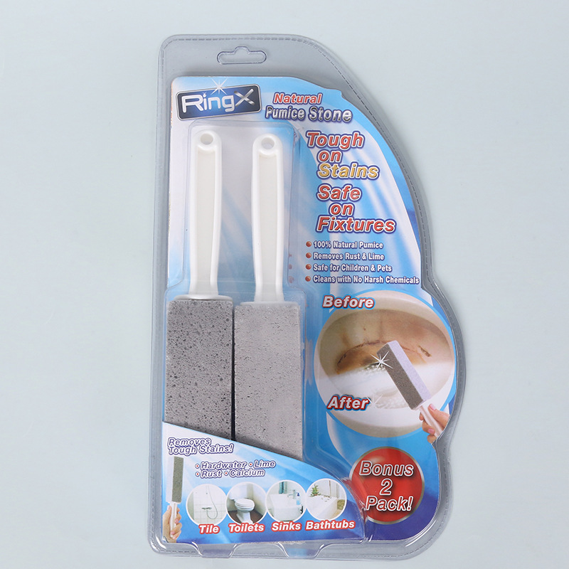 Suministro directo de fábrica piedra pómez cepillo de baño TV compras nuevo producto, eliminar óxido estante
