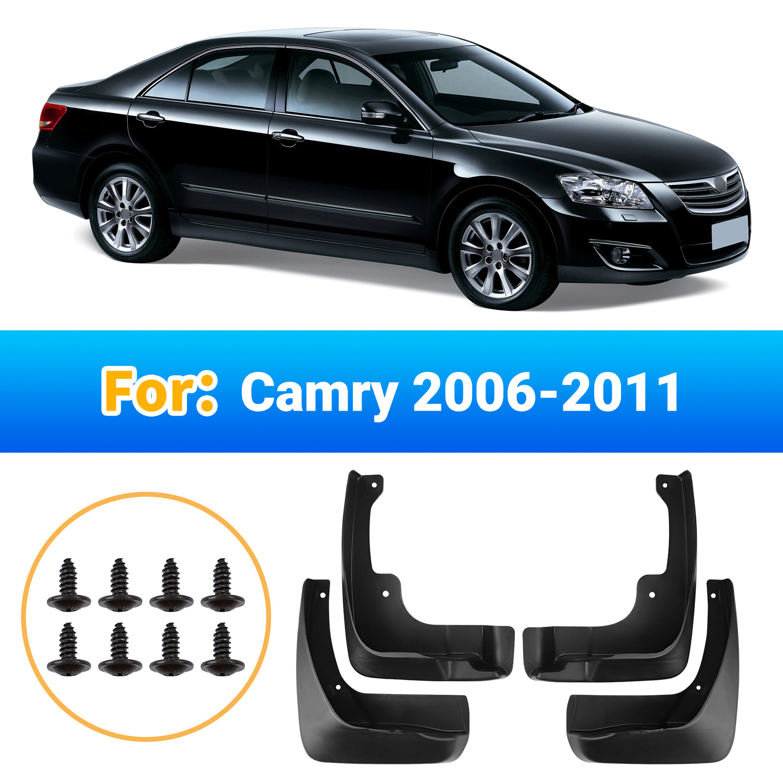 Toyota Camry 2006-2011 üçün palçıqlıq qoruyucusu, ön və arxa