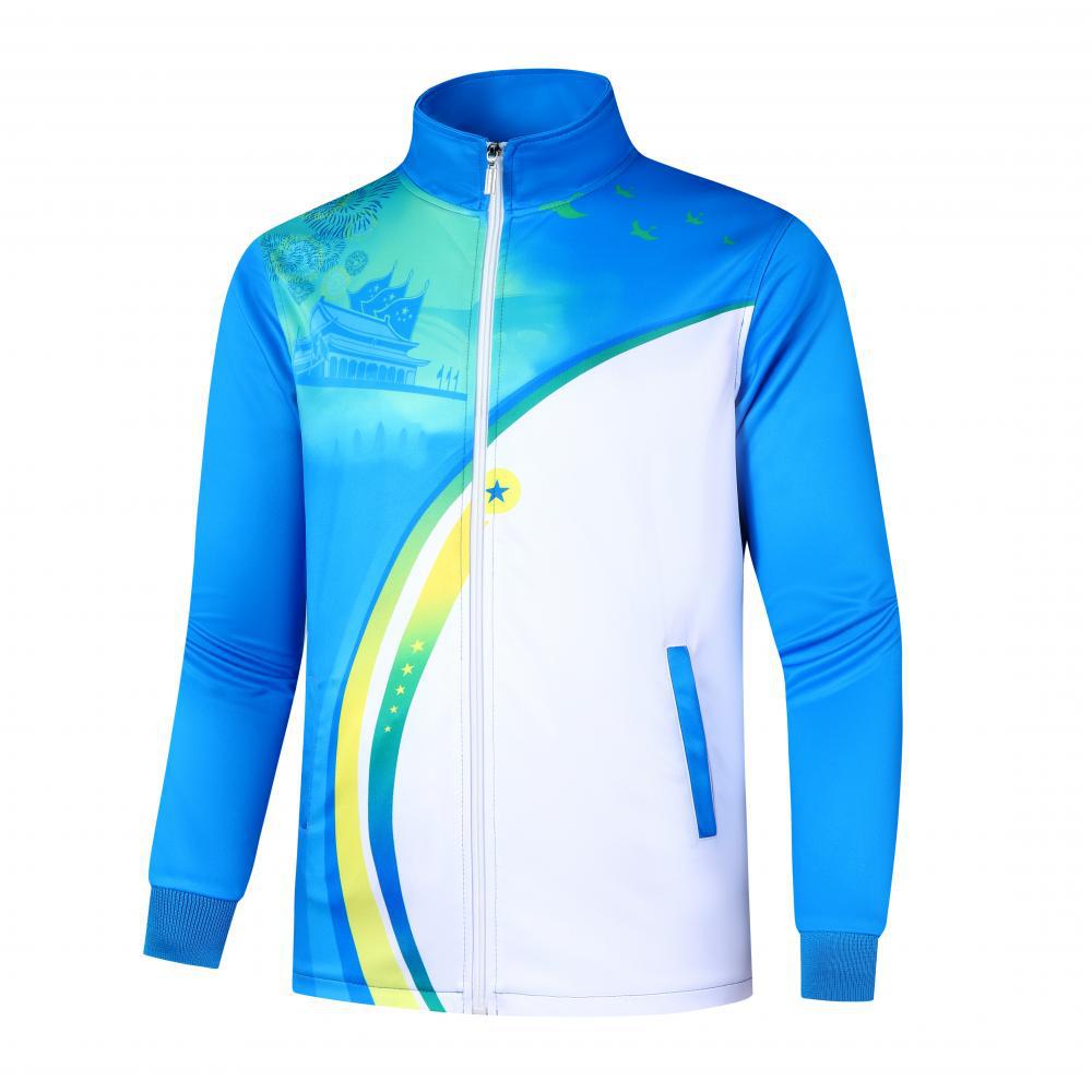 Equipo nacional con chaqueta deportiva de terciopelo, uniformes escolares de manga larga, invierno al aire libre