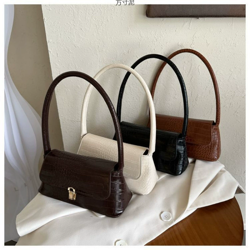 Ручная сумка женская осень-зима новая минималистская сумка женская ретро-полосатая сумка повседневная сумка на одно плечо ручная подмышка женская сумка оптом