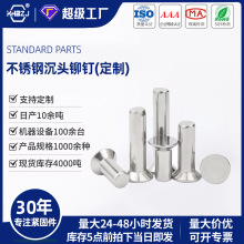 沉头铆钉实心304不锈钢材质嵌入式铆接铭牌柳钉GB869非标厂家定制