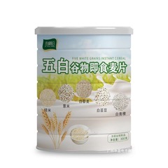 五白谷物即食麦片营养早餐饱腹速食高纤代餐膳食纤维中国大陆包装