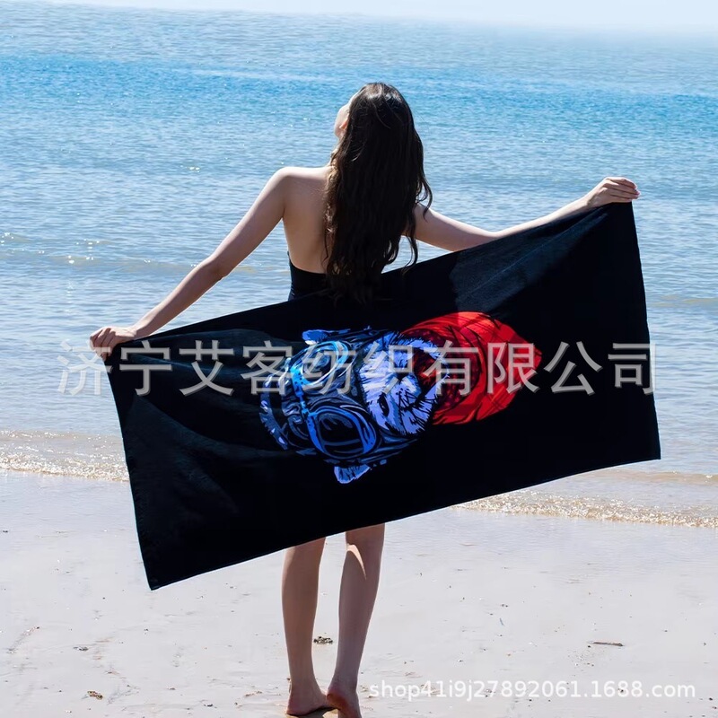 Customized 100% Pure Cotton Digitally Printed Logo Sports Beach Towel Modern Style Quick-Drying Bath Towel Customized 100% Pure Cotton Digitally Printed Logo Sports Beach Towel Modern Style Quick-Drying Bath Towel