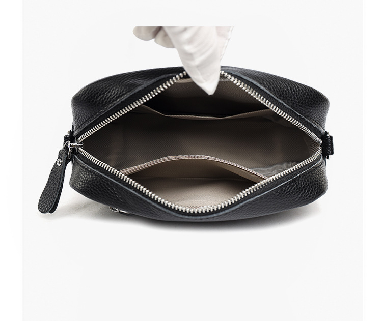 Genuine Leather Small Square Shoulder Bag For Women Versatile_voghion.com