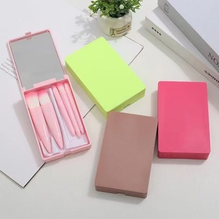 Portable 5 Mirror Boxed Cosmetic Brush suit with Mirror Multifunctional Powder Brush Blush Beauty Tools Factory Sold