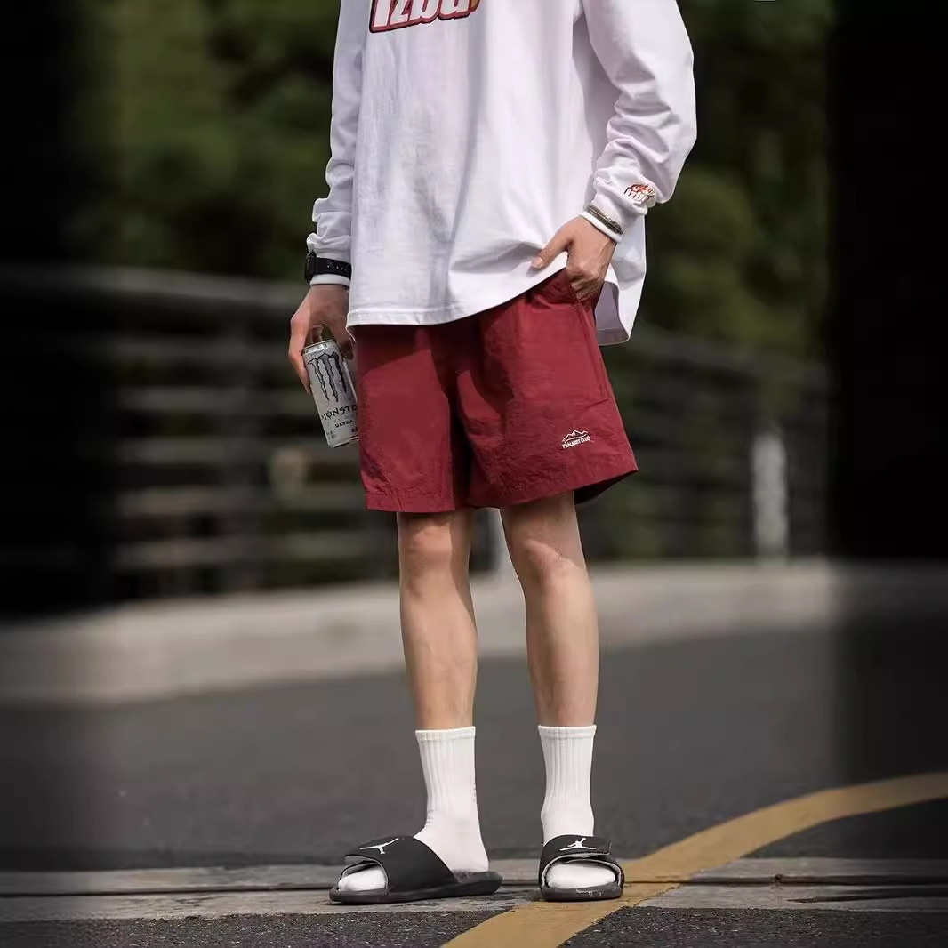 Summer Japanese travel solid color quick dry trousers