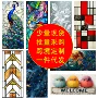 跨境双面彩绘浴室贴纸