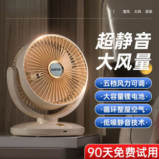 Fan USB Charging Plug-In Dual-Purpose Silent Long-Life Air Circulation Home Desktop Dormitory One Piece Free Shipping