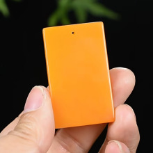 天然和田黄龙玉外蒙料平安无事牌男女简约百搭玉佩无事牌项链挂件