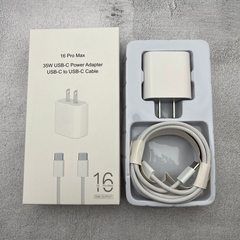 适用苹果欧规充电器35W/20Wpd美规英规充电头iPhone16快充头套装|undefined