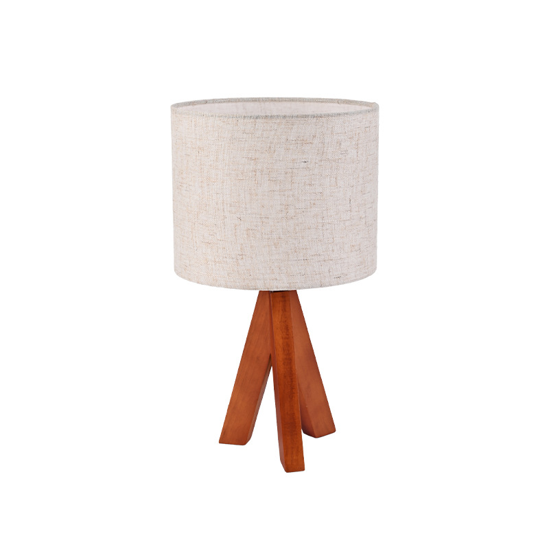 Transfronteriza nórdica retro decoración lámpara de cabezal de cama madera maciza red ins luz de noche LED atmósfera lámpara de escritorio de madera maciza image 5