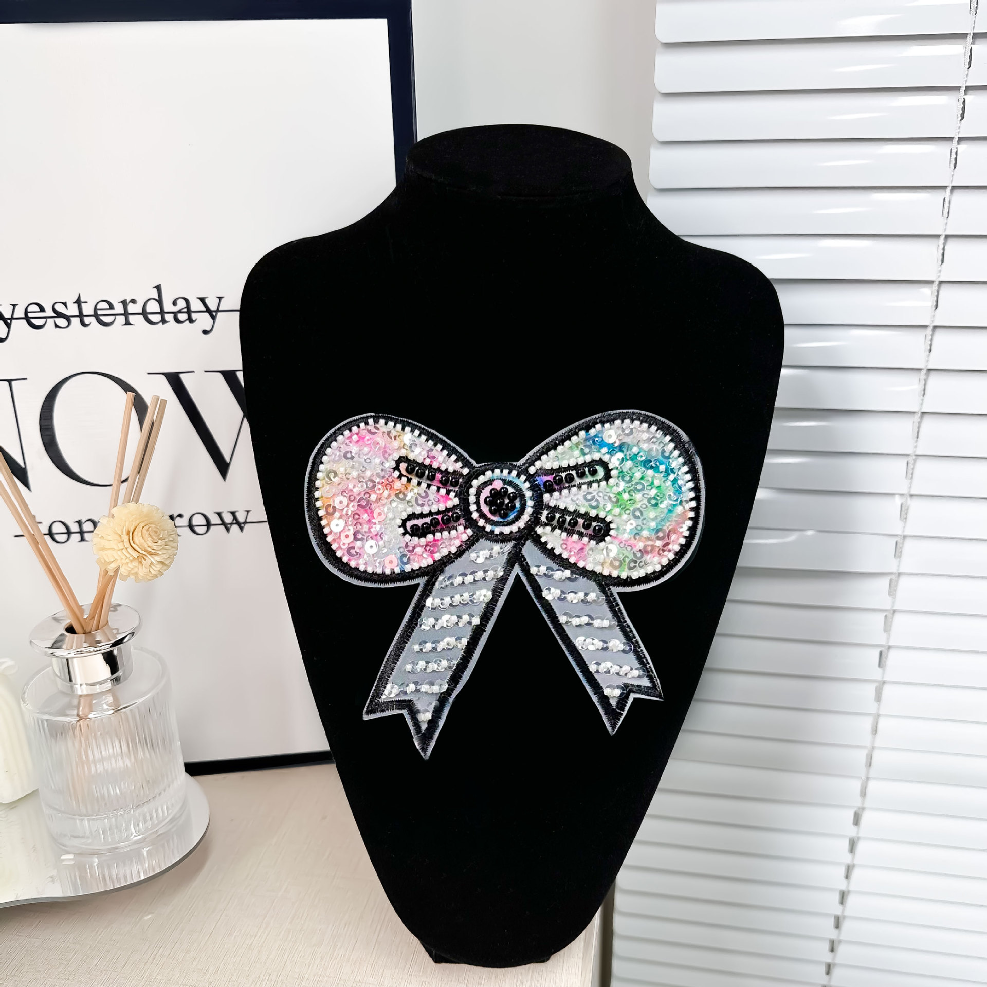 Nuevo color fantasma ogan tridimensional sequela arco dibujos animados ropa infantil zapatos sombreros maleta tela calcomanías