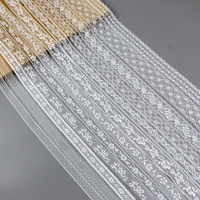 台版加密品质无弹蕾丝花边直边双边网孔提花点点蕾丝服装饰品花边