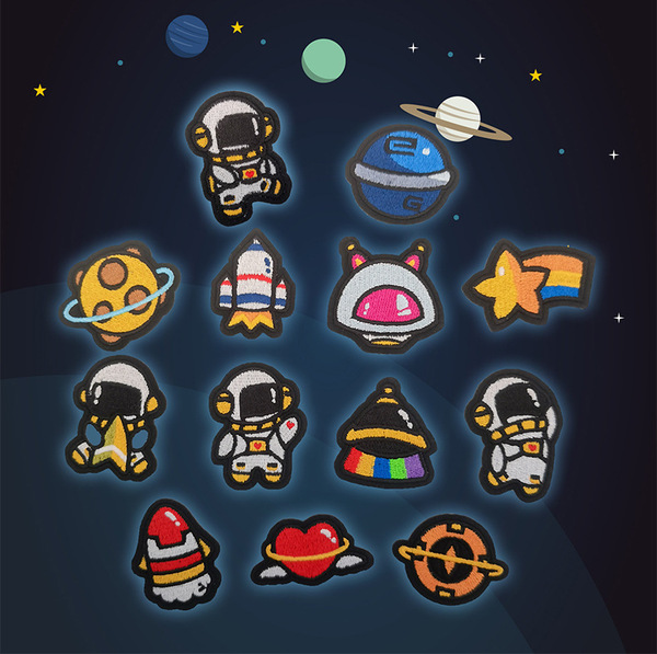 Genuine cartoon self-adhesive astronaut