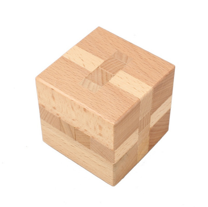 Cerradura de Kongming de juguete de madera para niños Cerradura de Kongming Cerradura de Luban Juego completo de embutir clásica de juguete de madera Cerradura de Kongming