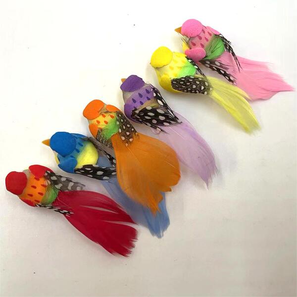 Handmade craftsmanship simulation feather bird