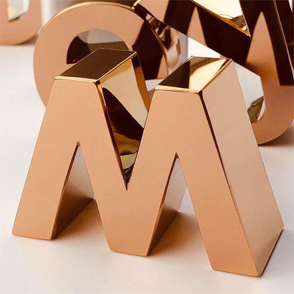 户外镜面钛金精工字招牌门头  铁皮烤漆字金属拉丝不锈钢字广告牌