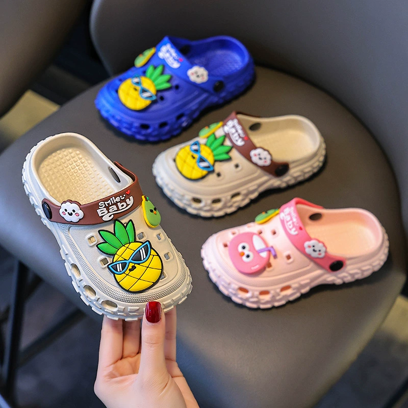 Детская пещерная обувь летняя детская прогулка на пляже круто с толстым подошвным мягким дном нескользящая мальчишка принцесса милая супер мягкая