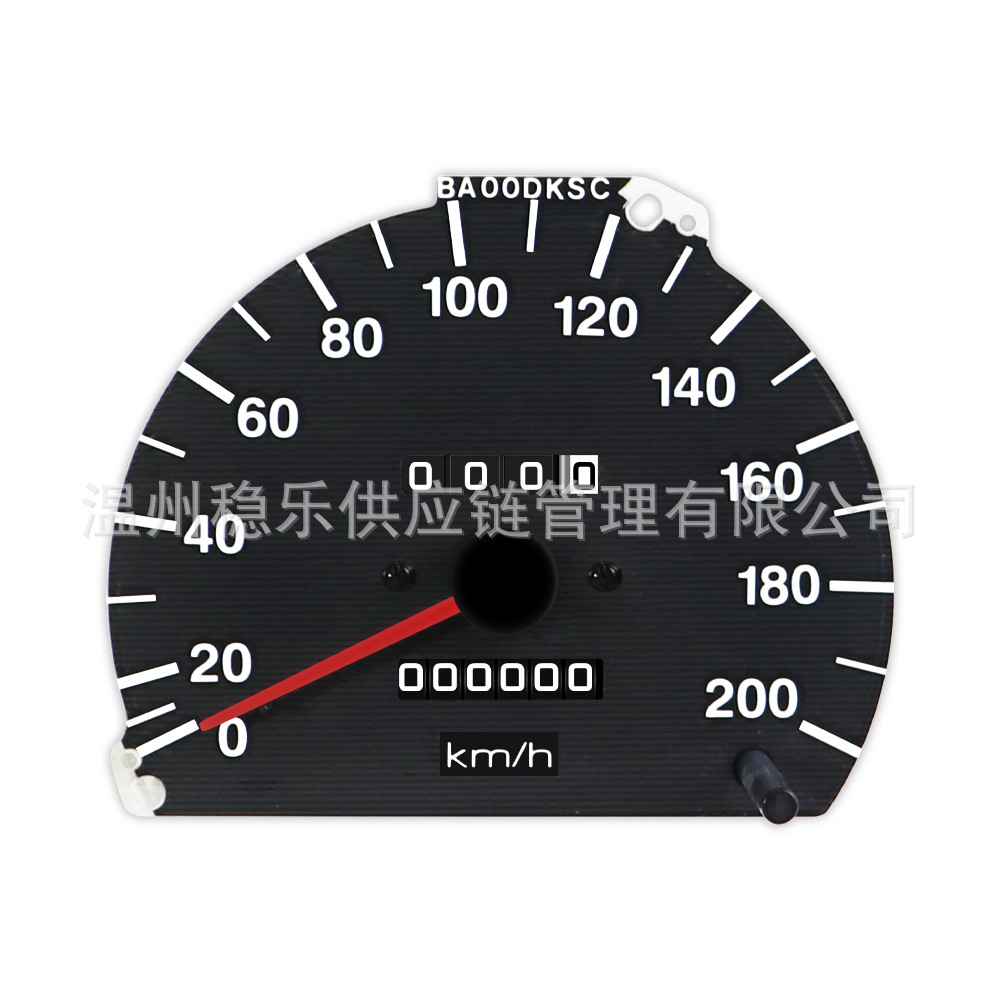 Modern Odometer, Car Modification Pointer-Type 0-200Km/H Odometer, Timer, Universal Gauge