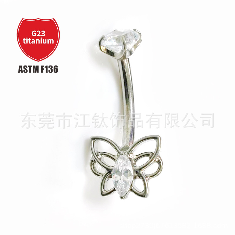 Pointed titanium steel lip stud product view