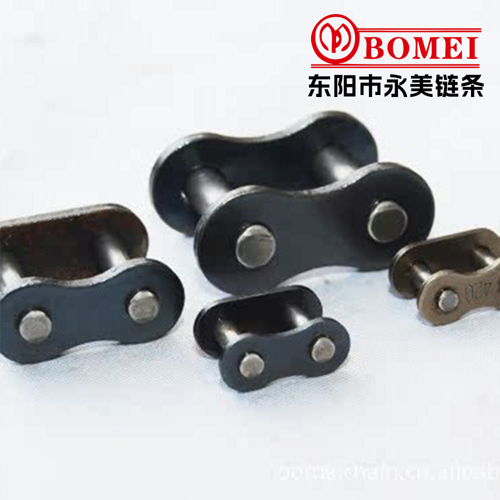 06B工业传动链 精密滚子链 单排双排三排链条活扣全扣半扣