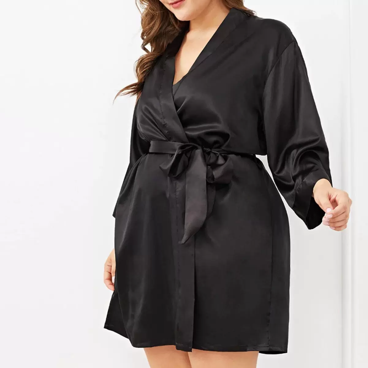 跨境外贸情趣内衣大码胖子肥婆亚马逊速卖通欧美睡袍性感睡衣浴袍