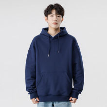 连帽卫衣男士潮牌春秋季学生长袖打底衫港风宽松休闲纯色卫衣男款