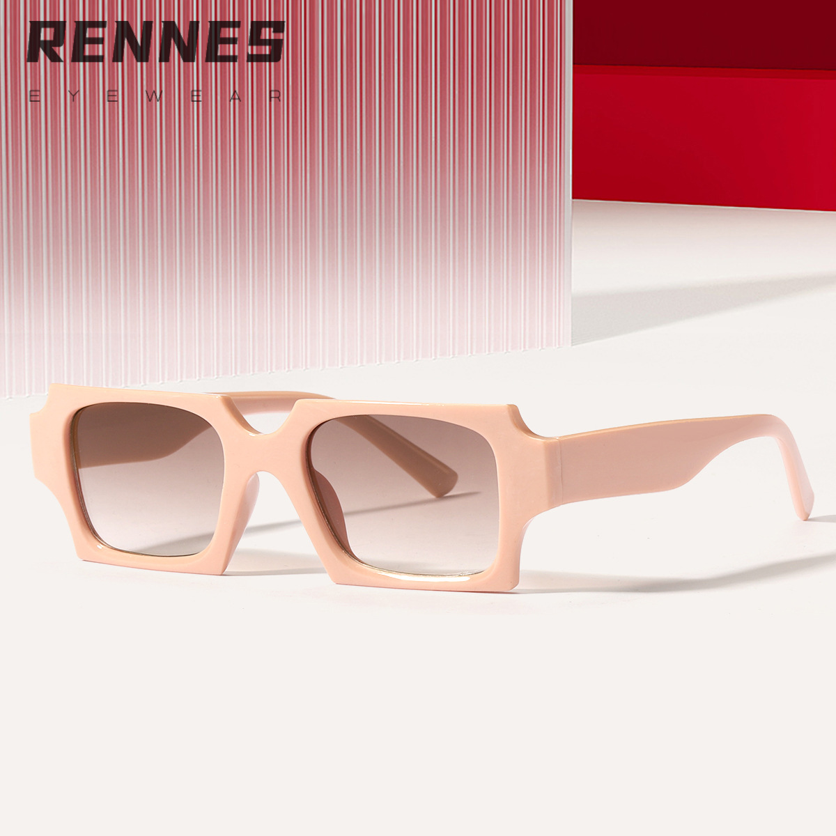 Nueva Europa y América retro pequeña caja clásica protección solar gafas de sol al aire libre desgaste esencial moda todo-juego gafas de sol