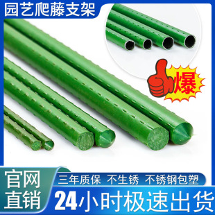 Manufacturer's Ready-Made Plastic-Coated Steel Pipes, Gardening Greenhouse Brackets, Grape Cucumber Plant Climbing Racks, Special Support Rods Wholesale
