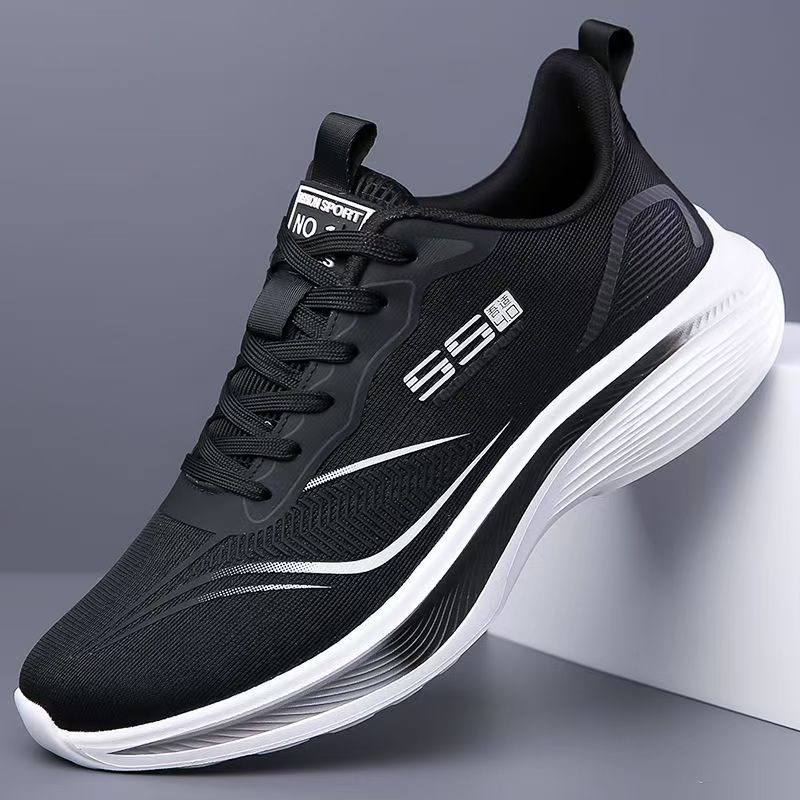 Zapatos deportivos para hombres verano 2025 nuevos zapatos de comercio exterior para hombres un cordón de cabello zapatos de carreras de moda zapatos de moda para hombres