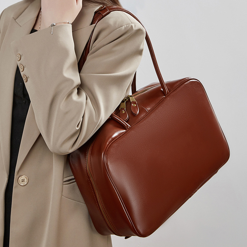 Women's Genuine Leather Crossbody Shoulder Bag Small Square Handbag_voghion.com