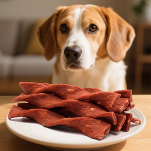 Protein Beef Twisted Dog Rewards Greedy Meat Snacks Pet Molar Duck Meat Strip 100g Dog Dental Beef Sticks