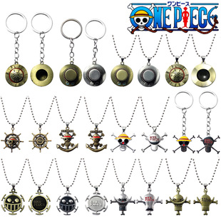 Anime peripheral one piece keychain necklace ONEPIECE big secret treasure pendant Luffy reward straw hat pendant