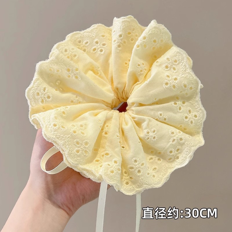 Perlas de terciopelo de alta sensación, anillo de cabello de intestino grande, temperamento femenino elegante, cuerda de cabello de cola de caballo baja, cuerda de cabello de alta elasticidad no dañada
