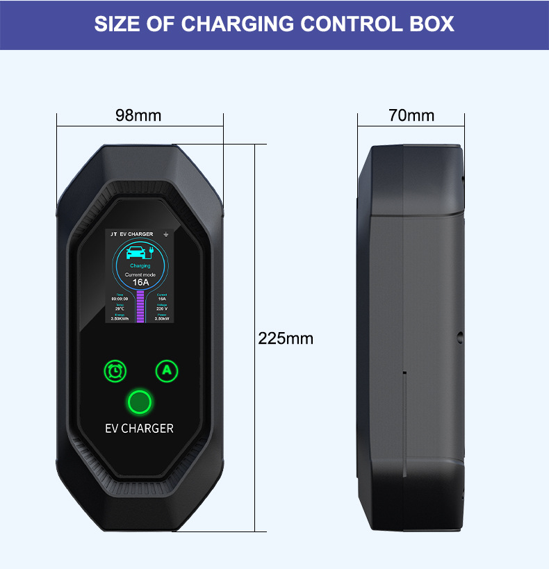 TYPE2 charging station 7KW European standard Tesla AITO new energy vehicle portable on-board charging gun charging station