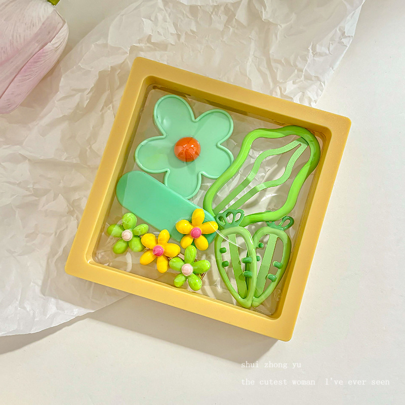 Clip de cabello de dopamina para niñas broche de cabello de la frente broche de cabello rotura BB clips lateral clips de cabello de bebé clips de frangeo toque