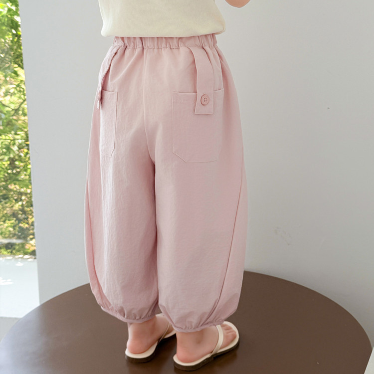 Children's Anti-mosquito Pants Girls' Summer Thin Lantern Pants Girls' Baby's Ice Silk Summer Wear Children's Sunscreen Quick-drying Pants