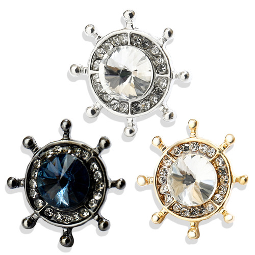 New fashionable men's sailor brooch, helm collar pin, versatile high-end corsage, personalized suit jacket accessories wholesale