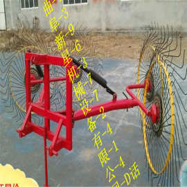 地瓜秧搂草机 牵引式八盘花生秧搂草机 指盘式拾草机图片