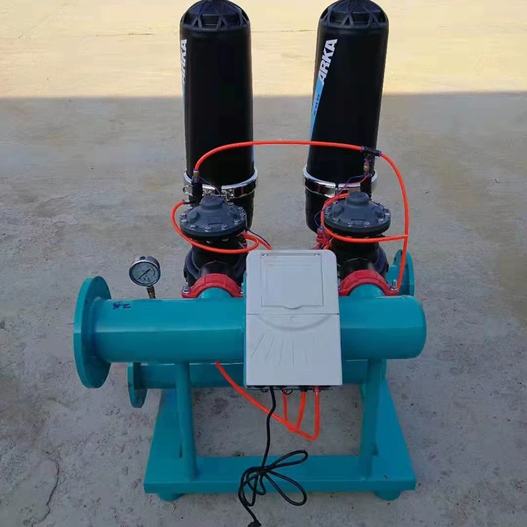 Полностью автоматический штабелирующий фильтр, гравийный фильтр, система первой фильтрации, интегрированная система капельного орошения и удобрения водой.